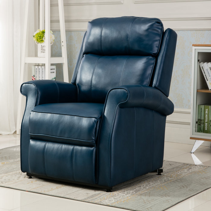 Wade Logan® Azavier Faux Leather Lift Assist Power Recliner & Reviews